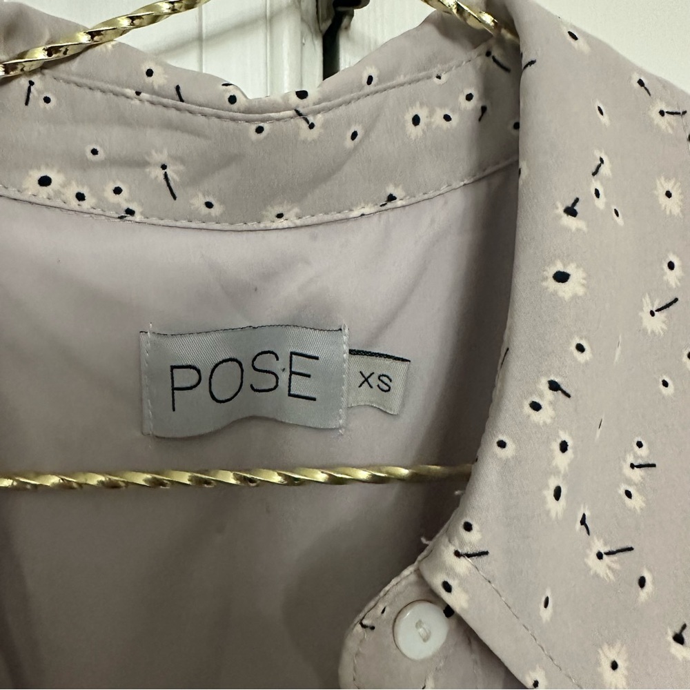 Posse “Pose” Purple Long Sleeve Dress with Elegant Design - Picture 4 of 5